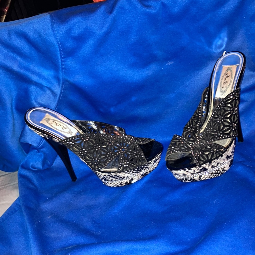 Snake skin heels